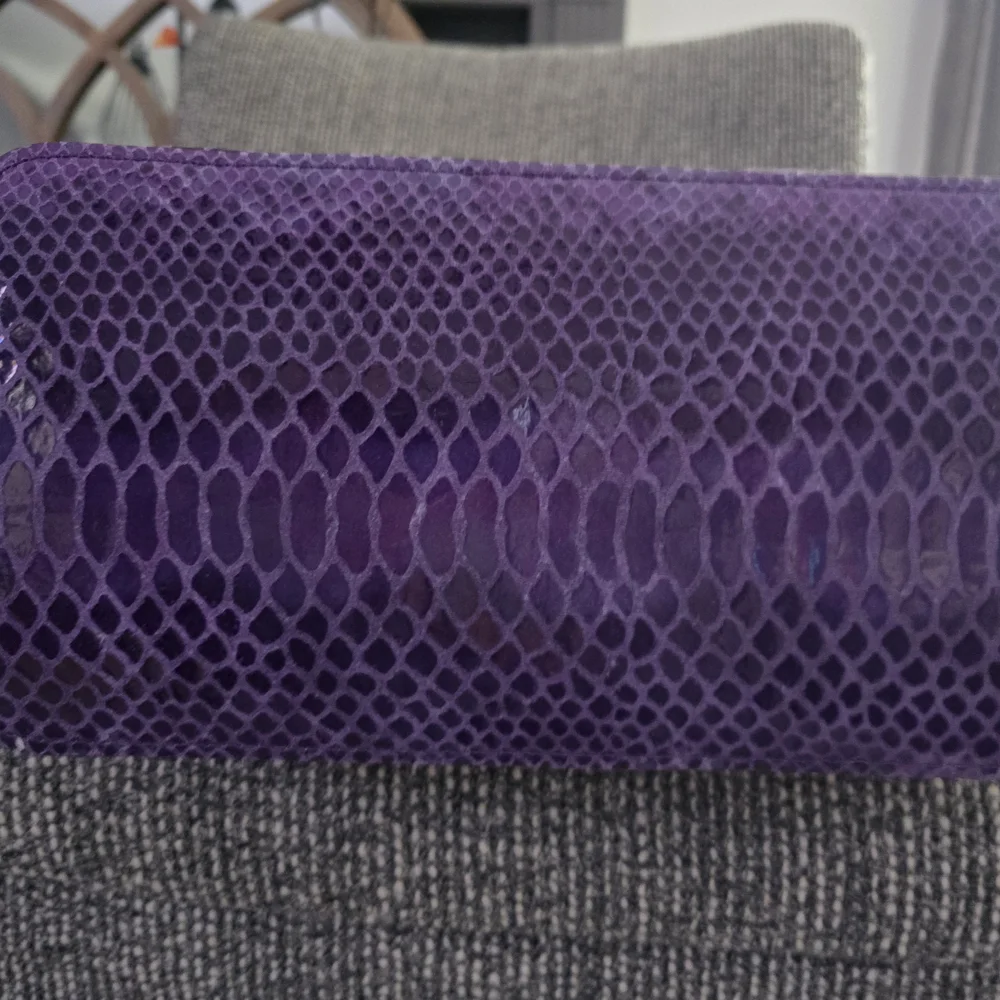Dooney & Bourke Purple Snake Print Shoulder Bag - Picture 4 of 7